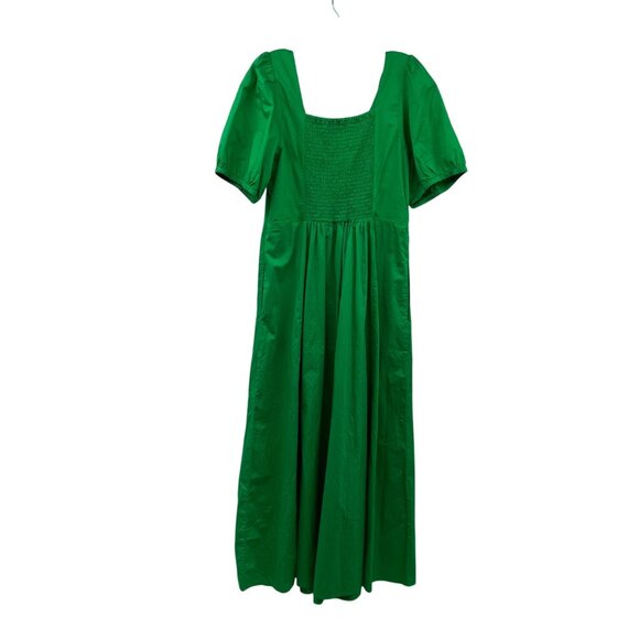 Old Navy Womens Maxi Dress Short Sleeve Green Size Large Pockets - Picture 7 of 9